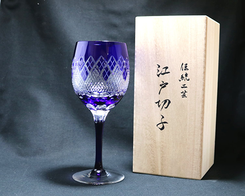 オーダーメイド　江戸切子　ワイングラス